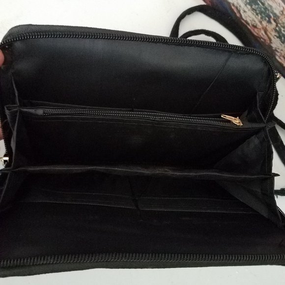 Embroidered Tapestry Zip Around Phone Crossbody - Picture 4 of 5